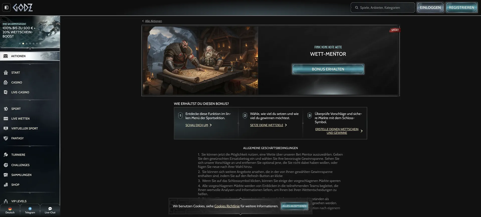 515 De Aktionen Bet Mentor Godz Casino Bonus: 515 De Aktionen Bet Mentor