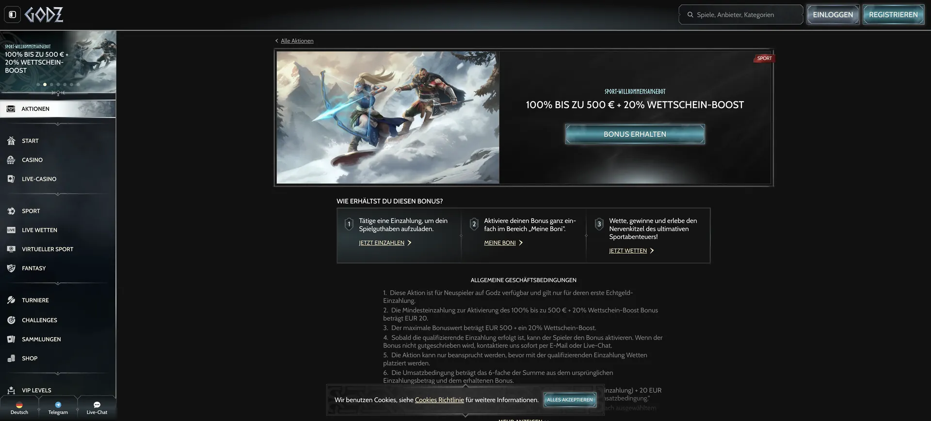 515 De Aktionen Welcome Pack Sports Godz Casino Login: 515 De Aktionen Welcome Pack Sports