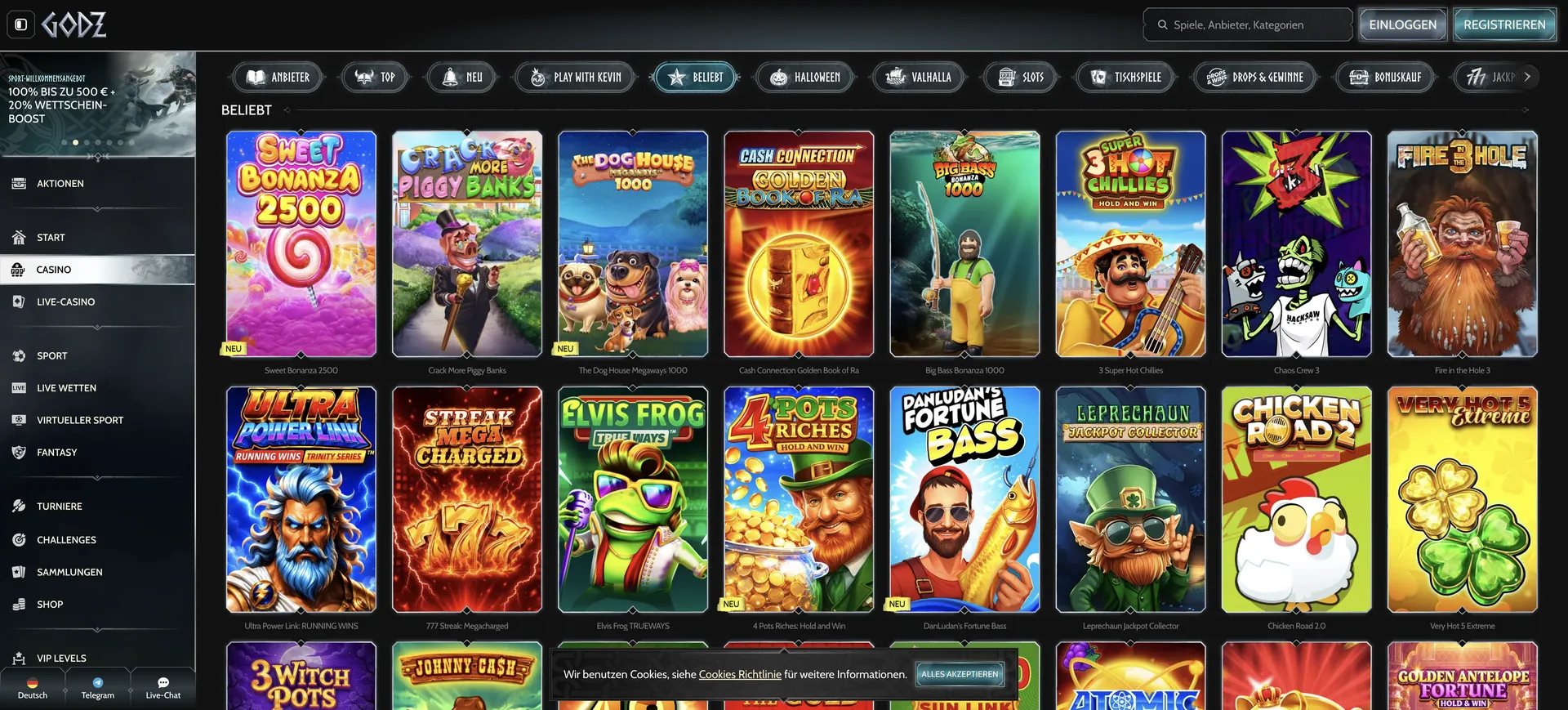 515 De Beliebt Godz Casino Auszahlung: 515 De Beliebt