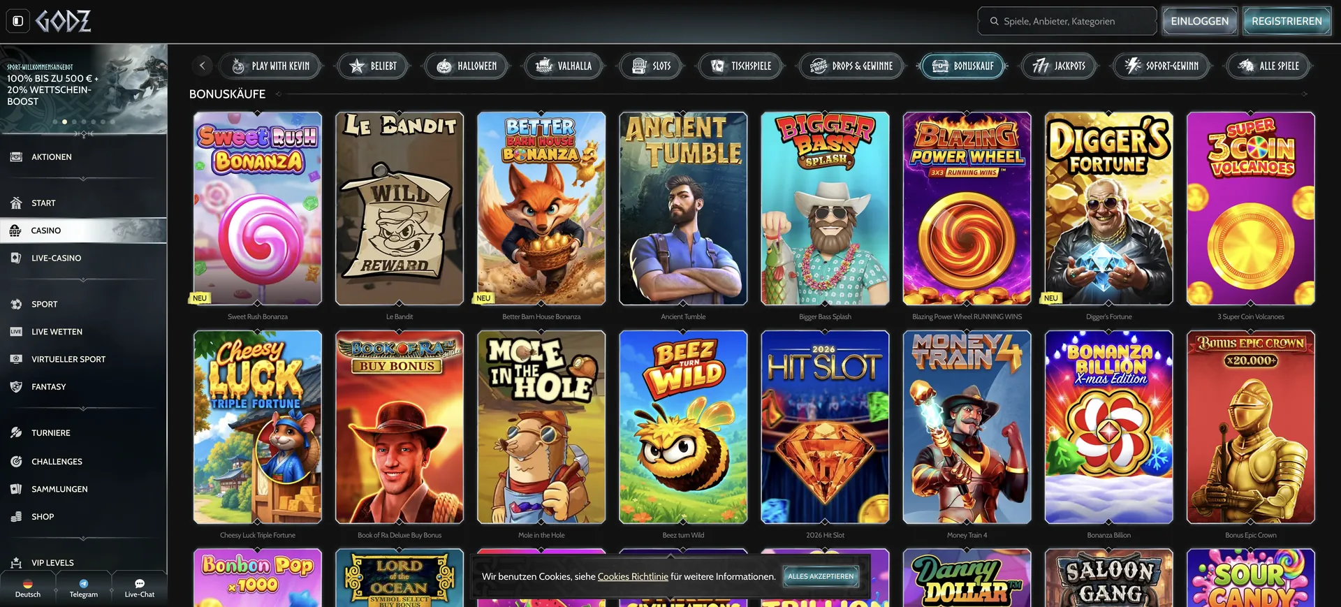 515 De Bonuskauf Godz Casino Login: 515 De Bonuskauf