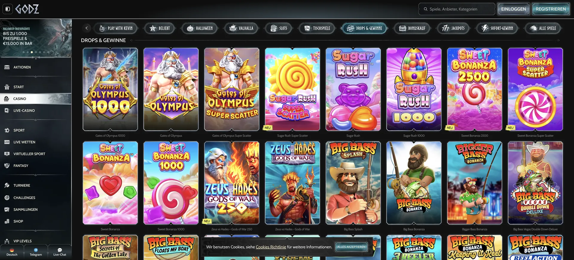 515 De Drops Gewinne Godz Casino Auszahlung: 515 De Drops Gewinne