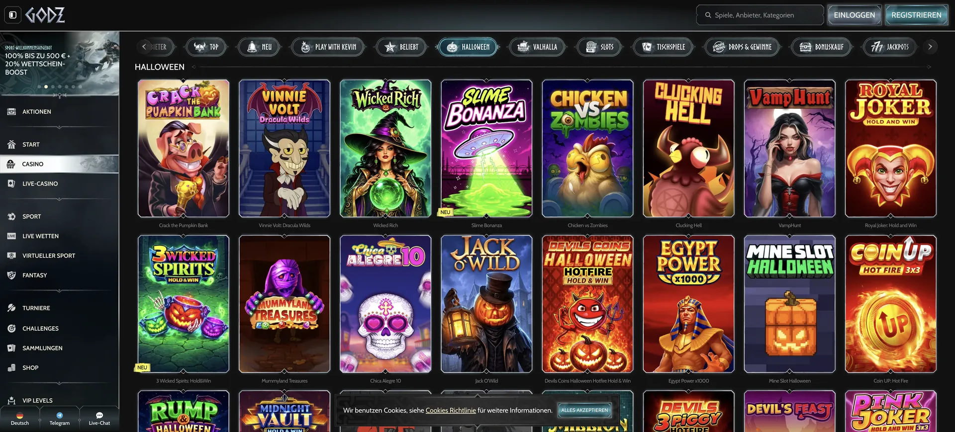 515 De Halloween Godz Live Casino: 515 De Halloween