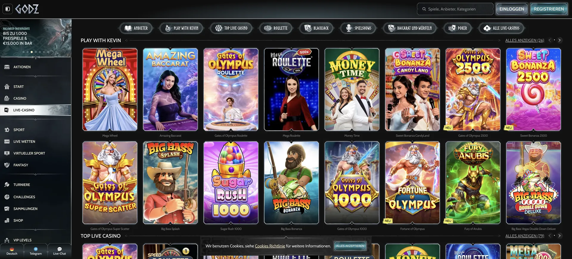 515 De Live Casino Godz Live Casino: 515 De Live Casino