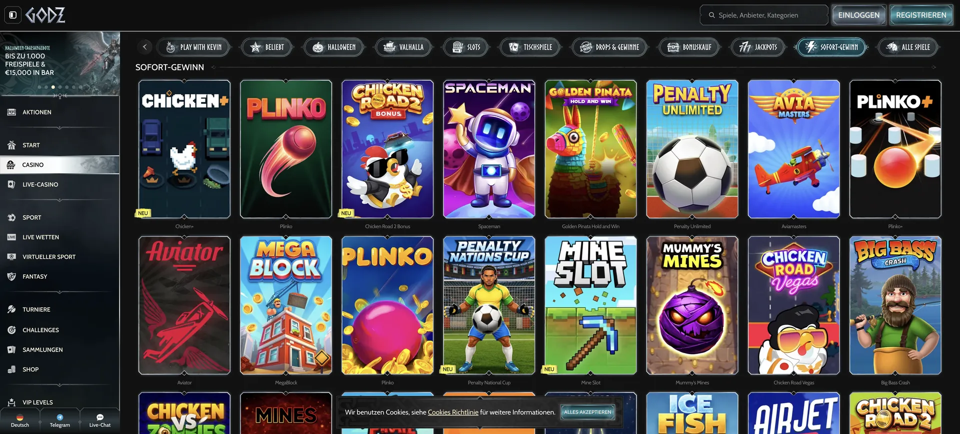 515 De Sofort Gewinn Godz Casino Auszahlung: 515 De Sofort Gewinn