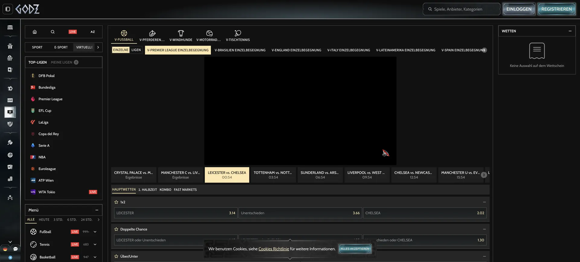 515 De Virtueller Sport Godz Live Casino: 515 De Virtueller Sport